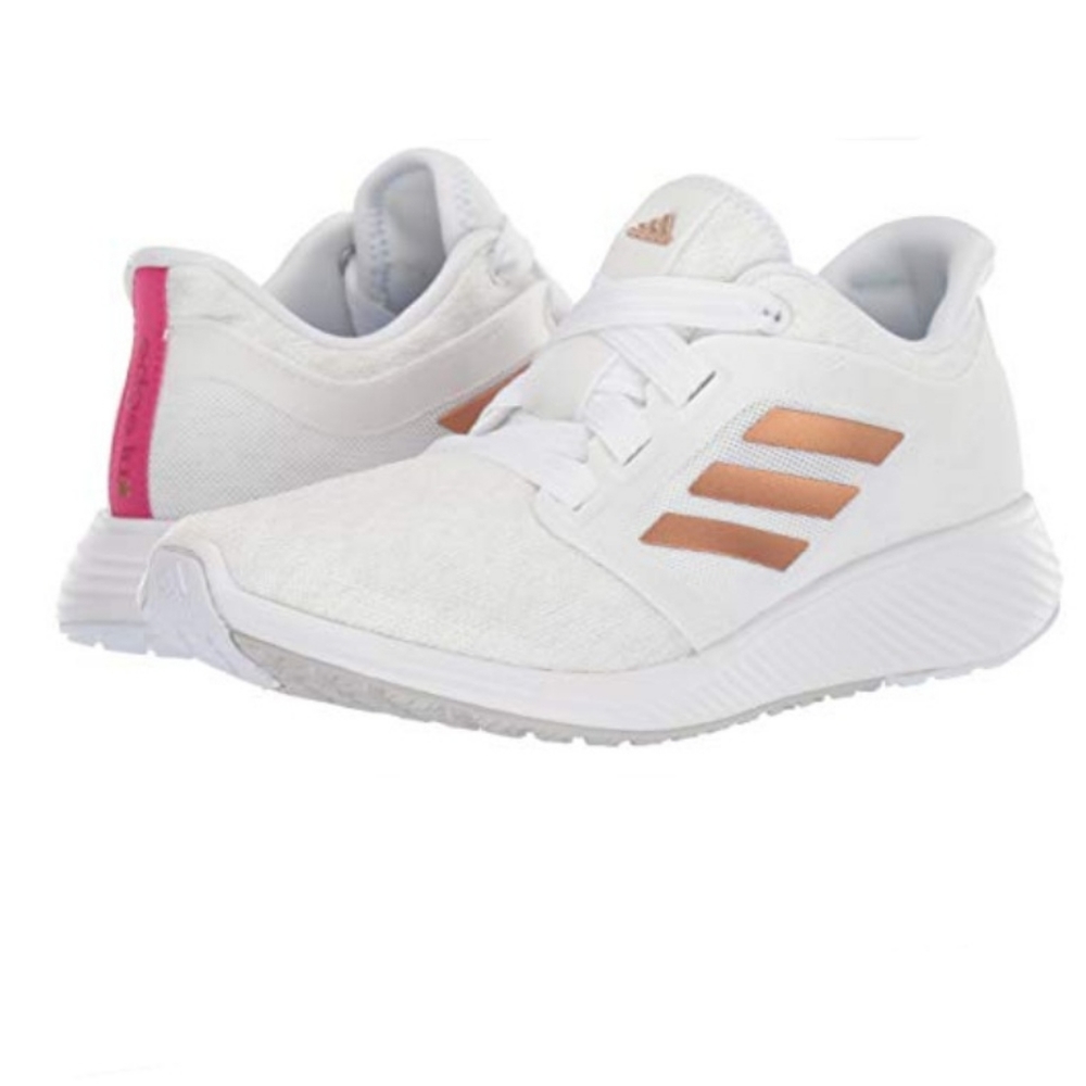 ADIDAS White and Copper Edge Lux 3 Sneakers Size 6.5
